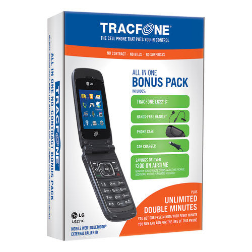TracFone Spare Cell Phone - Black Umbrella